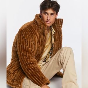 New NWT Forever 21 XL Brown Warm Puffer Coat Jacket